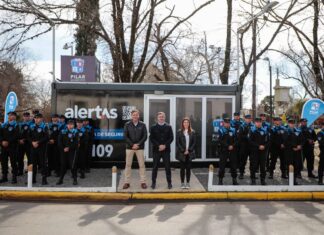 Achával presentó junto a Soledad Peralta la nueva división de la Guardia Urbana en Villa Morra Achával presentó junto a Soledad Peralta la nueva división de la Guardia Urbana en Villa Morra
