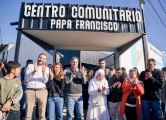 Nuevo Centro Comunitario Papa Francisco Federico Achával y Soledad Peralta inauguraron el nuevo Centro Comunitario Papa Francisco