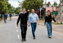 Achával recorrió las obras que están transformando Manuel Alberti Achával recorrió las obras que están transformando Manuel Alberti
