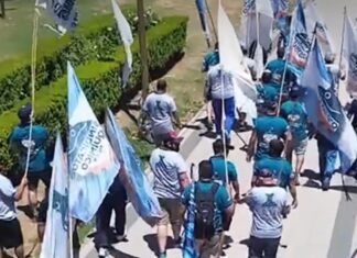 El Sindicato Químico de Pilar marchó en Rosario y se moviliza hoy en el Congreso contra la precarización laboral