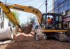 Sigue avanzando la obra hidráulica de Pilar centro y se colocaron paradas provisorias Sigue avanzando la obra hidráulica de Pilar centro y se colocaron paradas provisorias