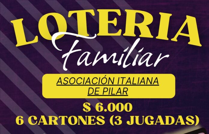 La Asociación Italiana de Pilar vivirá un fin de semana con lotería familiar y teatro independiente