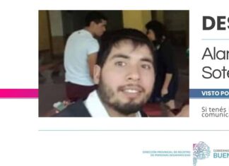 Desesperada búsqueda de Alan Facundo Sotelo: el pilarense de 34 años desapareció hace cuatro días alan facundo sotelo