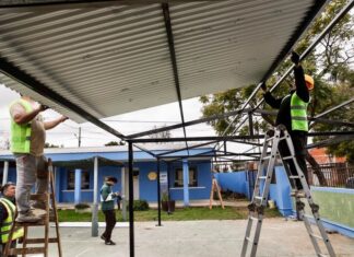Vacaciones de invierno: el Municipio de Pilar aprovecha para realizar obras en las escuelas Vacaciones de invierno: el Municipio de Pilar aprovecha para realizar obras en las escuelas