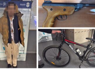 Villa Rosa: robó una bicicleta con un arma de aire comprimido y fue detenido a los pocos minutos Villa Rosa: robó una bicicleta con un arma de aire comprimido y fue detenido a los pocos minutos